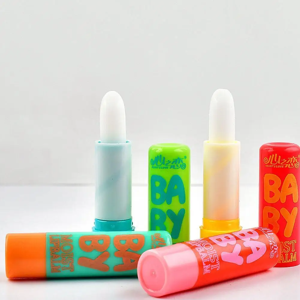 

Moisturizing Colourless Cartoon Lip Balm Natural Plant Lip Gloss Fruit Embellish lipstick Makeup Tools