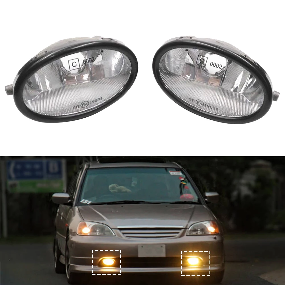 

Auto Car Fog Lamp Front Bumper Lamp Light For HONDA CIVIC 2001-2003 ES5 ES7 ES8 For Stream RN3 2004 For Accord 3.0L 1998-2002