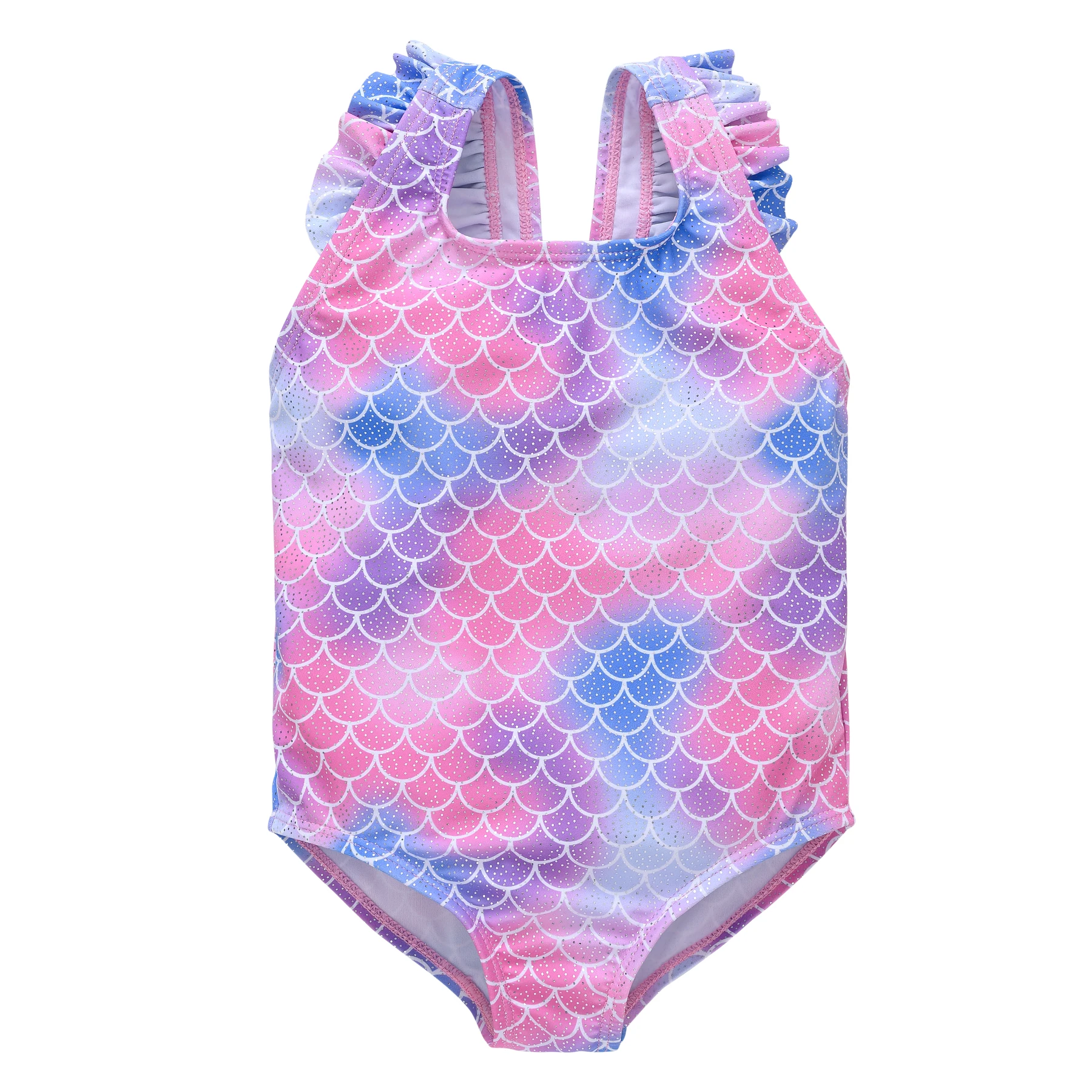 Купальник для маленькой девочки "Baby Girl Swimwear Toddler Kids Swimsuit Fruit Girls Summer Beachwear Fish Scales Children Bathing Suit" (0 1 2 3 4 5 6 лет) на