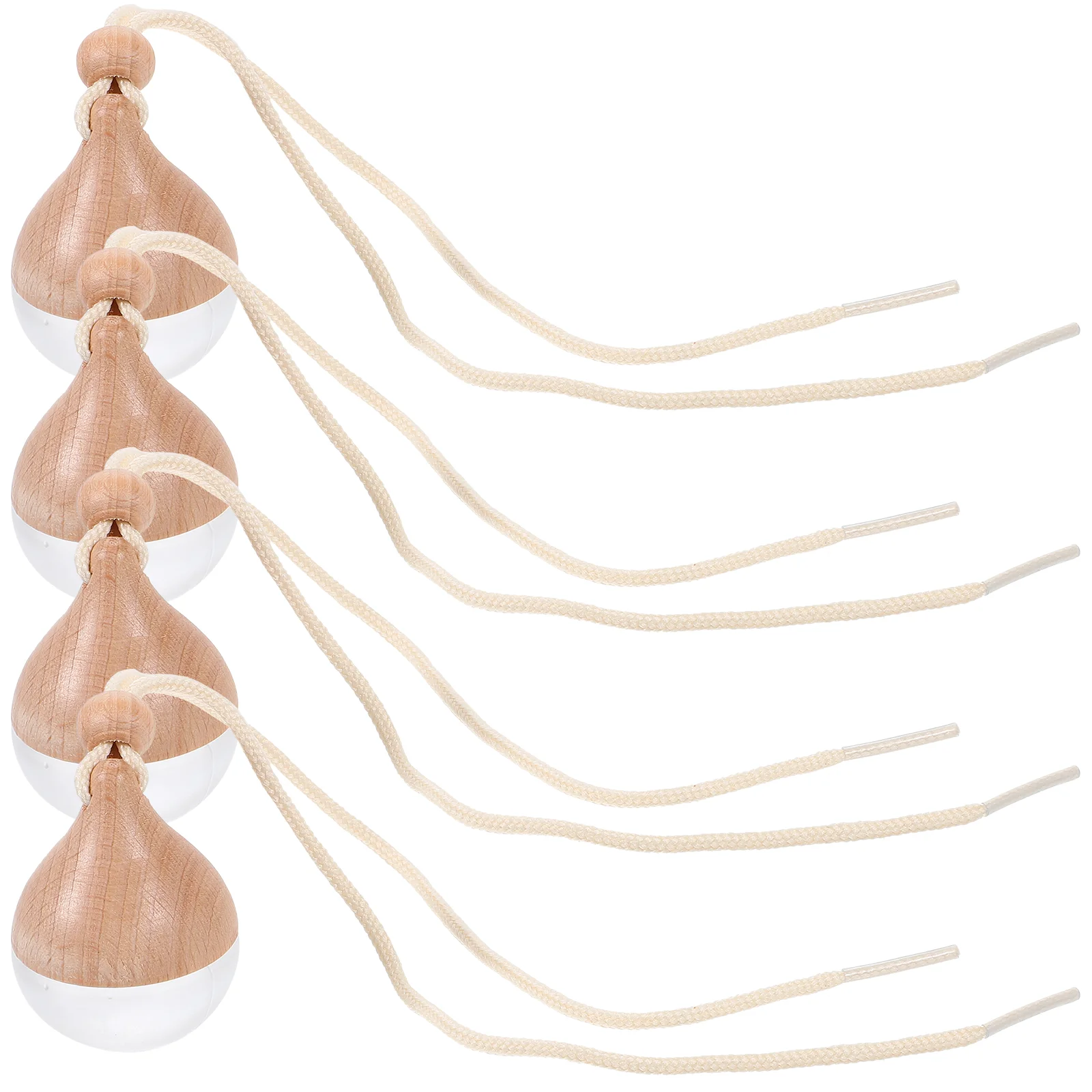 

4 Pcs Perfume Pendant Car Glass Bottle Rear View Mirror Accessories Wood Aromatherapy