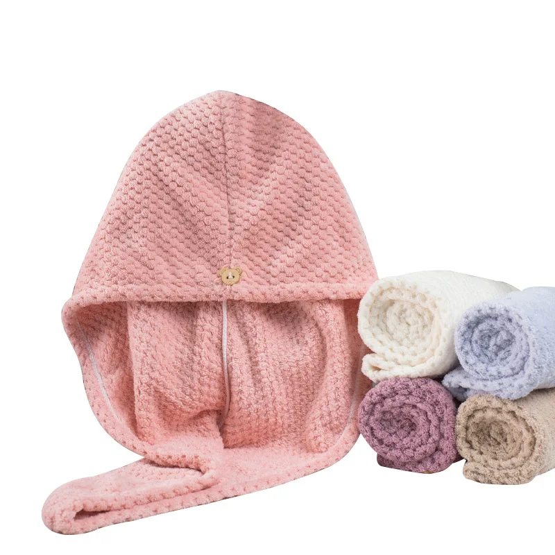 Bath Wrap Hat Quick Cap Turban Dry
