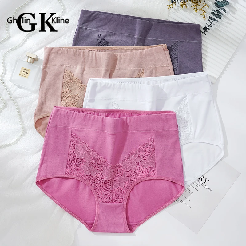 

GK Brand High Quality Smooth Women Panties Flimsy Elastic Ladies Knickers Cozy Silk Satin Underpants
