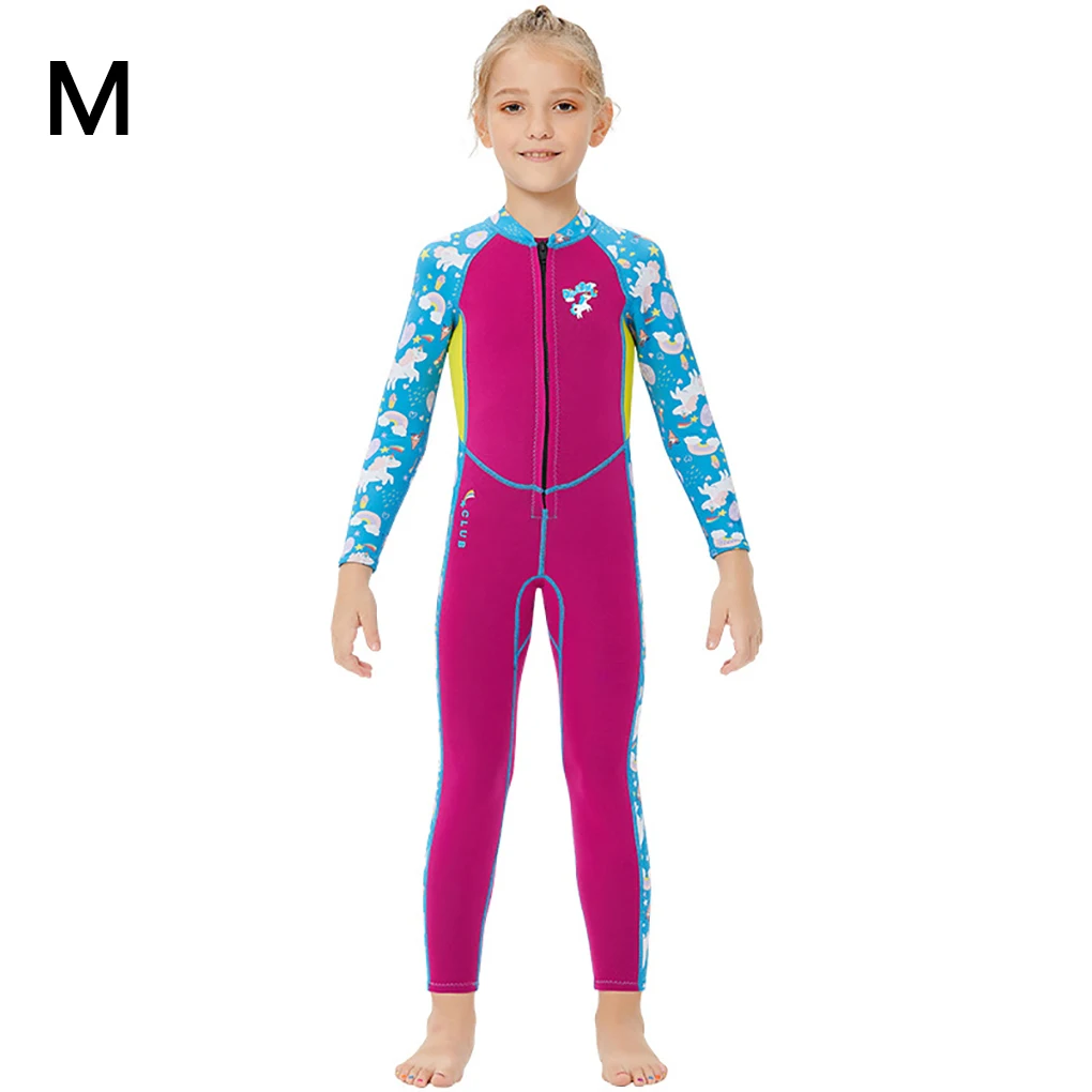 

2.5MM Kids Wetsuit Long Sleeve Thermal Scratch Prevention Sunscreen Swimsuit Surf Suit Swimming Surfing Snorkeling L