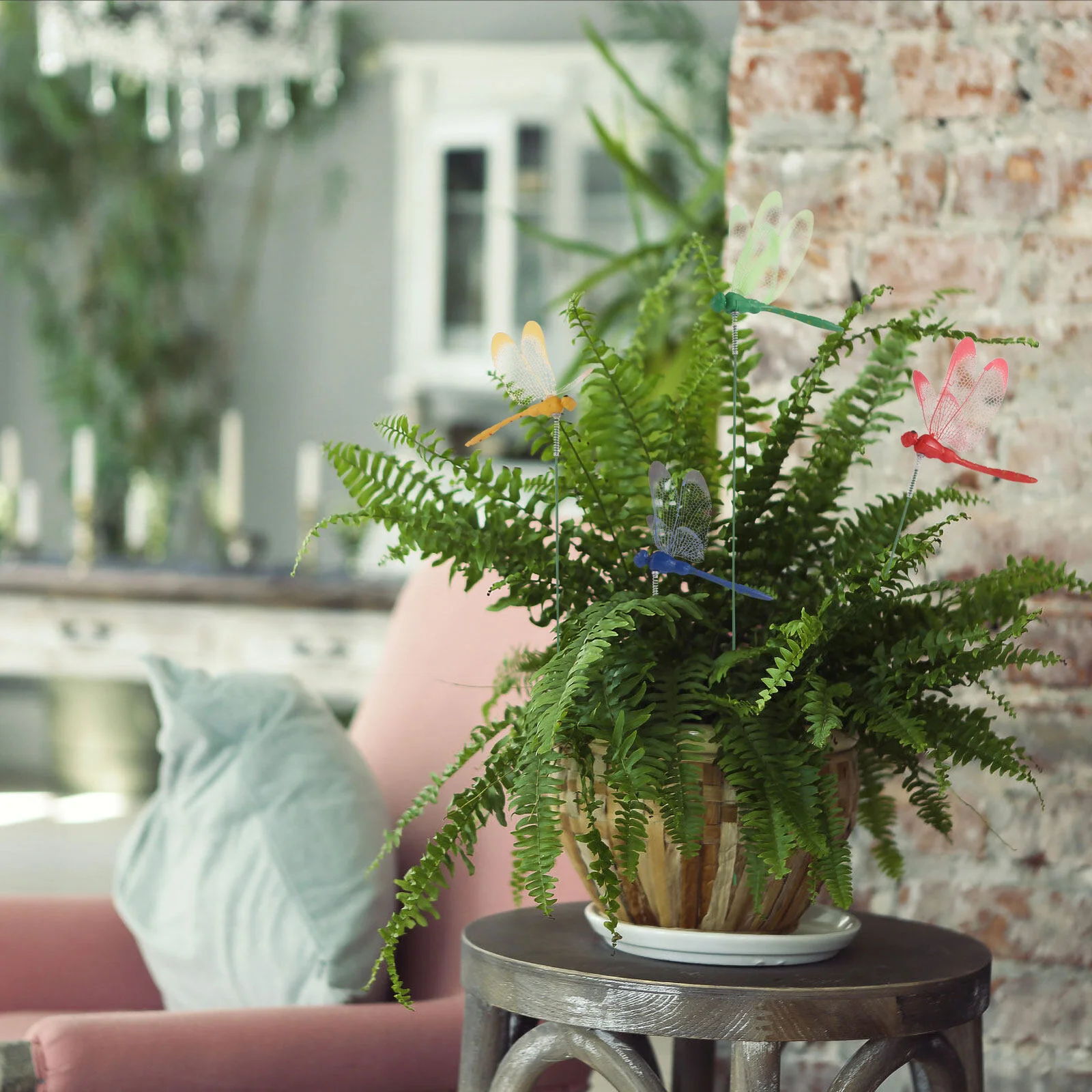 16 Pcs Butterfly Stick Artificiales Para Dragonfly Ornaments Simulation Props Artificial Pvc Decoration