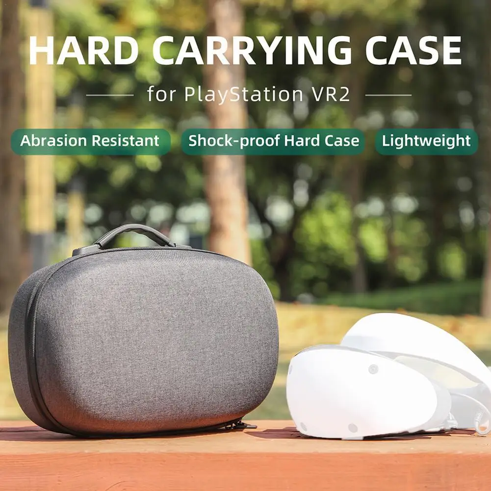 

Дорожная сумка для хранения для PS VR2 EVA, Жесткий Чехол для переноски, защитный чехол виртуальной реальности, водонепроницаемый пыленепроницаемый контейнер для хранения для PSVR2
