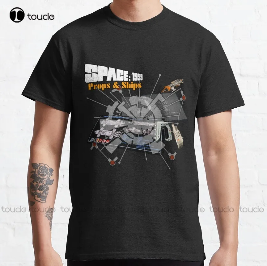 

Space:1999 Props & Ships Classic T-Shirt Mens Shirts Clearance Cotton Outdoor Simple Vintag Casual Tee Shirts Make Your Design