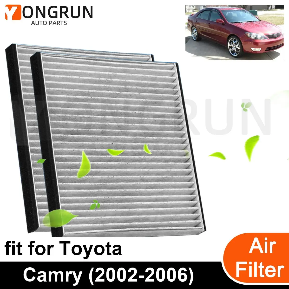 2 шт. автомобильный воздушный фильтр для двигателя 2002-2006 Toyota Camry автомобильные