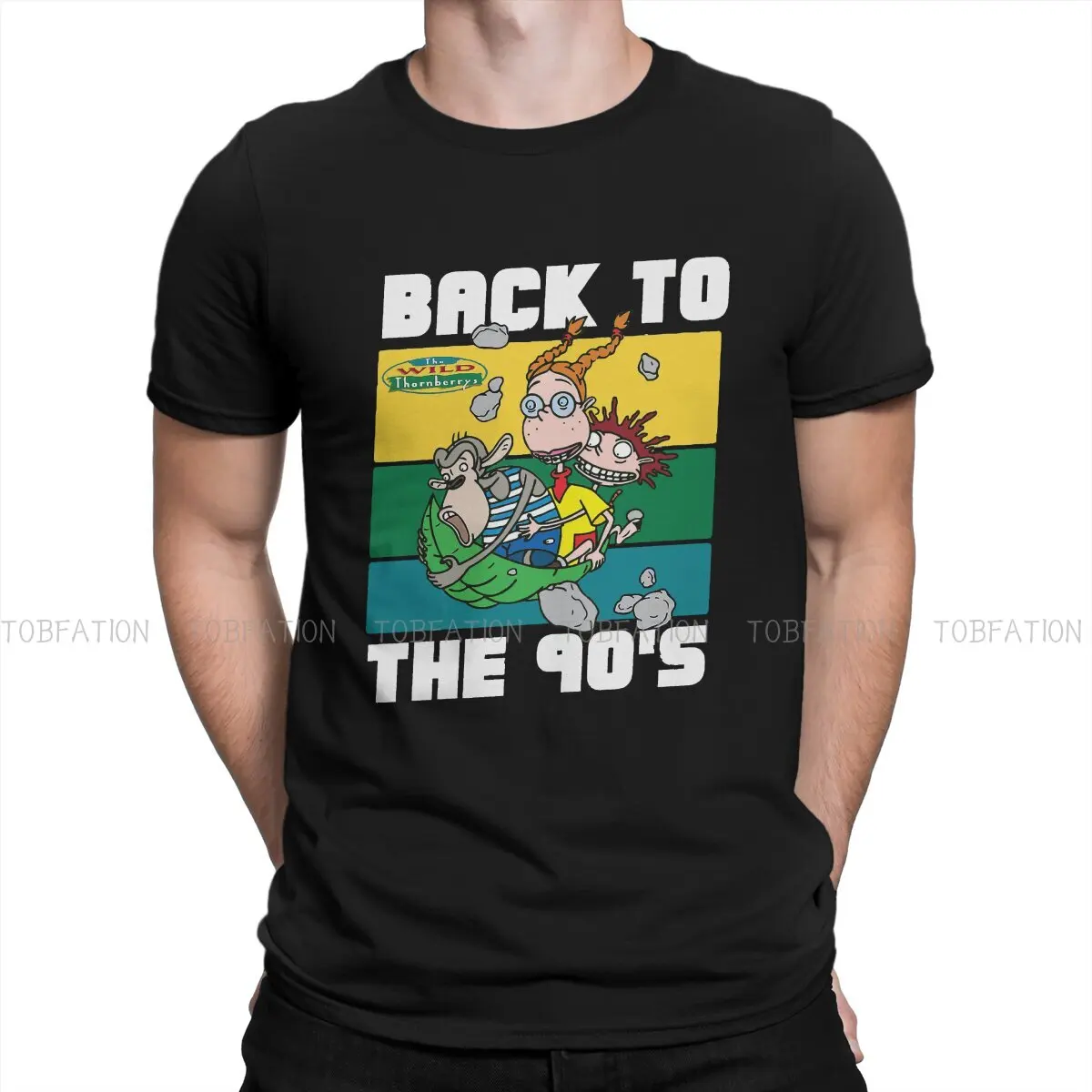 

Retro Colors Smashing Interesting Journey Hipster TShirts The Wild Thornberrys Eliza Nigel Cartoon Men Style Fabric T Shirt