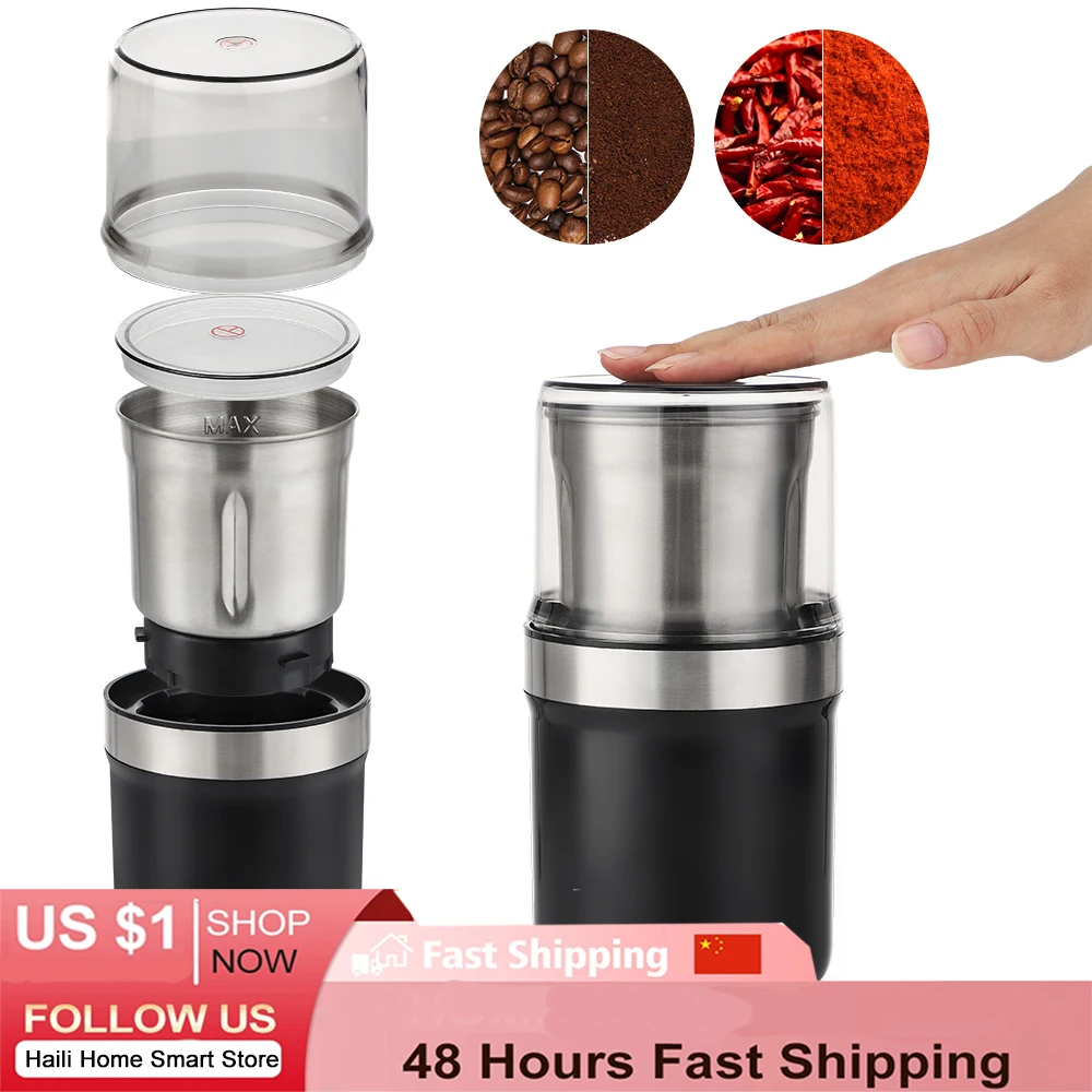 

Upgrade Electric Coffee Grinder Cafe USB Automatic Coffee Beans Mill Espresso Coffee Machine Profession Ceramic Grinding Core