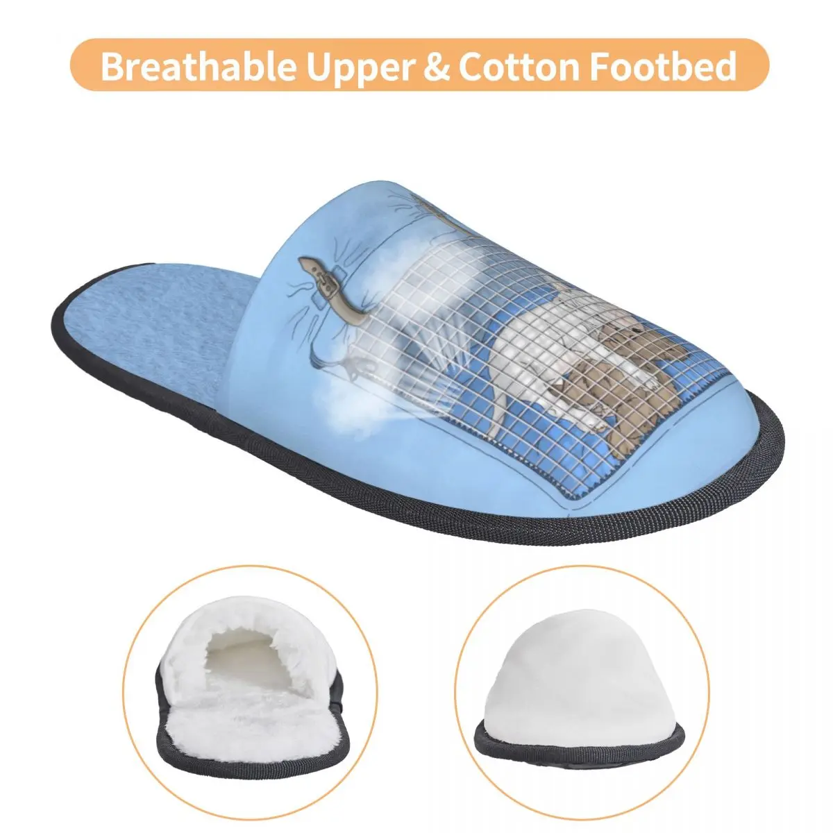 Милые домашние тапочки бультерьера на заказ женские удобные без шнуровки из пены