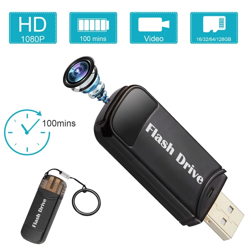 

HD 1080P портативный USB флэш-накопитель мини-камера корпус USB диск микро-видеокамера для записи встреч на открытом воздухе интервью судебная экспертиза