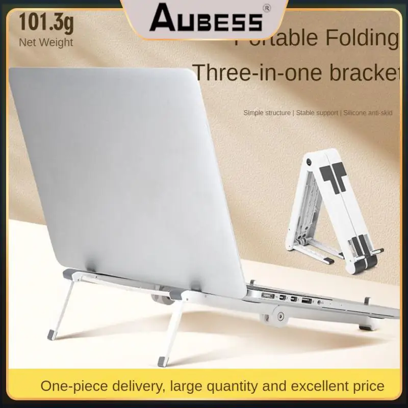

Laptop Holder Folding Three-in-one Computer Bracket Heat Dissipation Non-slip Cooling Stand Computer Accessories Portable Abs