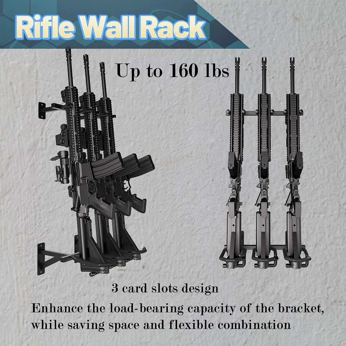 Металлическая оружейная стойка настенное крепление вертикальный шкаф для