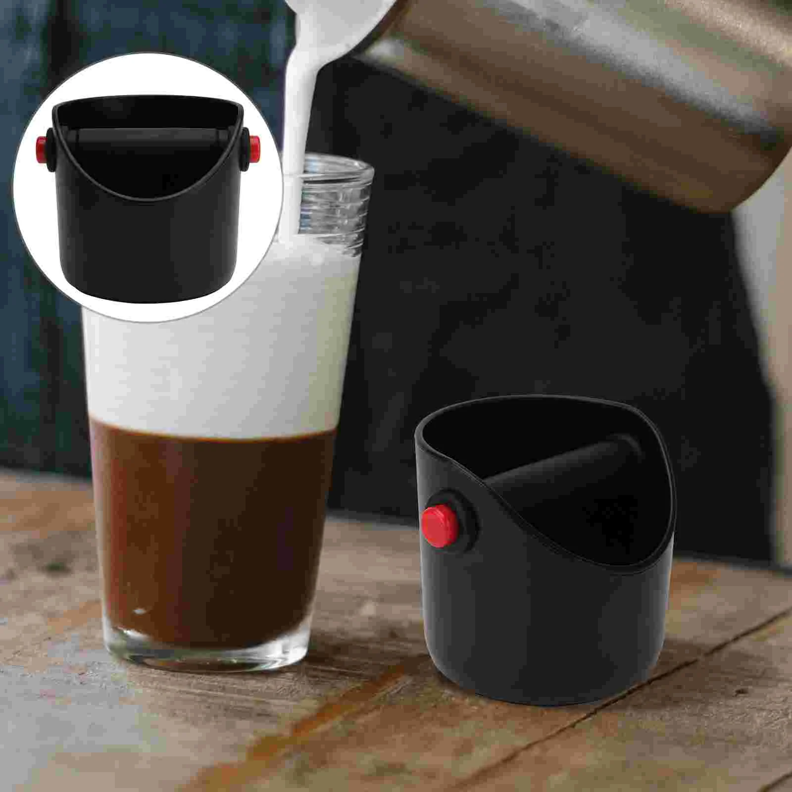 

Coffee Knock Box Espresso Bin Mini Container Grounds Machine Barista Accessory Bucket Ground Accessories Tamp Waste Maker Grind