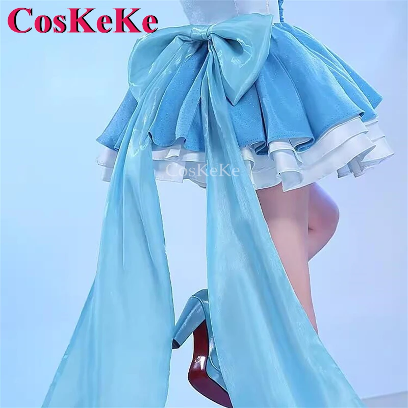 CosKeKe Hanon Hosho Косплей Русалка Мелодия Пичи Пич Костюм Великолепная Синяя Униформа
