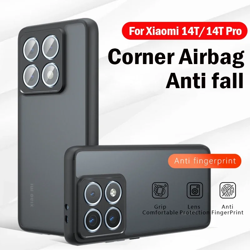 Чехол для Xiaomi 14T Pro/14T ультратонкий матовый полупрозрачный и прозрачный чехол