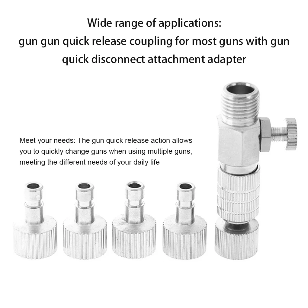 

Airbrush Quick Release Adaptor Compressor Converter Replacing Connector Accessory Professional Repairing Painting