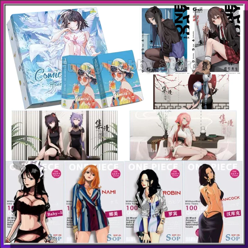 ACG Sexy Cards Goddess Story Comics Party Honey Love Anime One Piece Kawaii Manga Girl Fully Nude Card Game Collection Hobby Toy