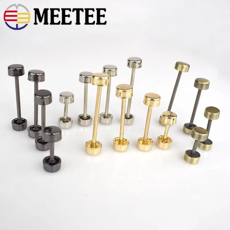 10 шт. Meetee металлические пряжки съемные колеса винт Пряжка Сумка ремень Ремонтный