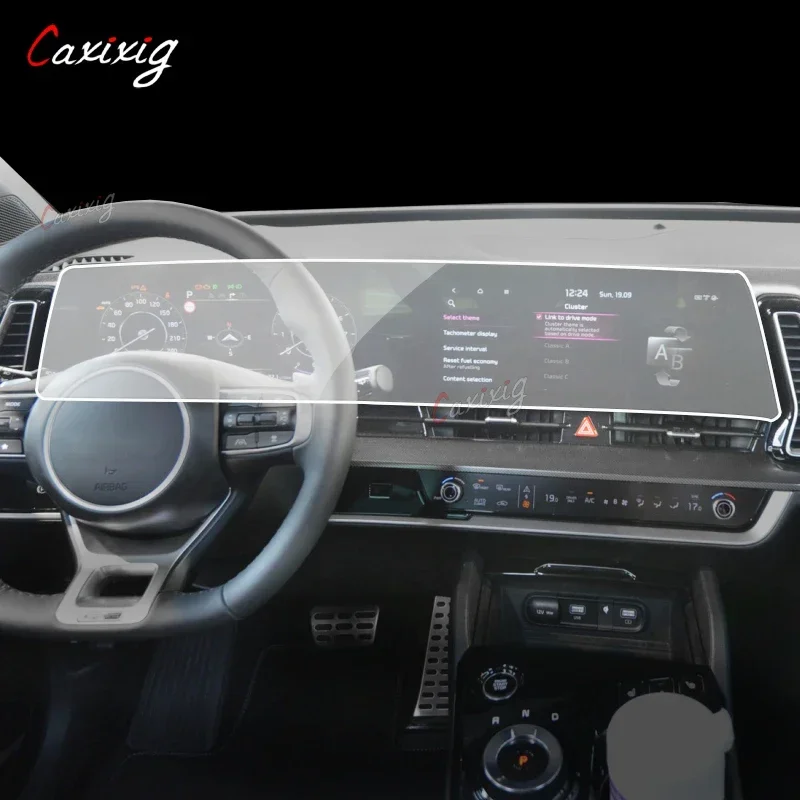 Фото Для KIA Sportage NQ5 2022-2023 автомобильная GPS-навигация защитная пленка для ЖК-экрана ТПУ защитная пленка против царапин аксессуары №2