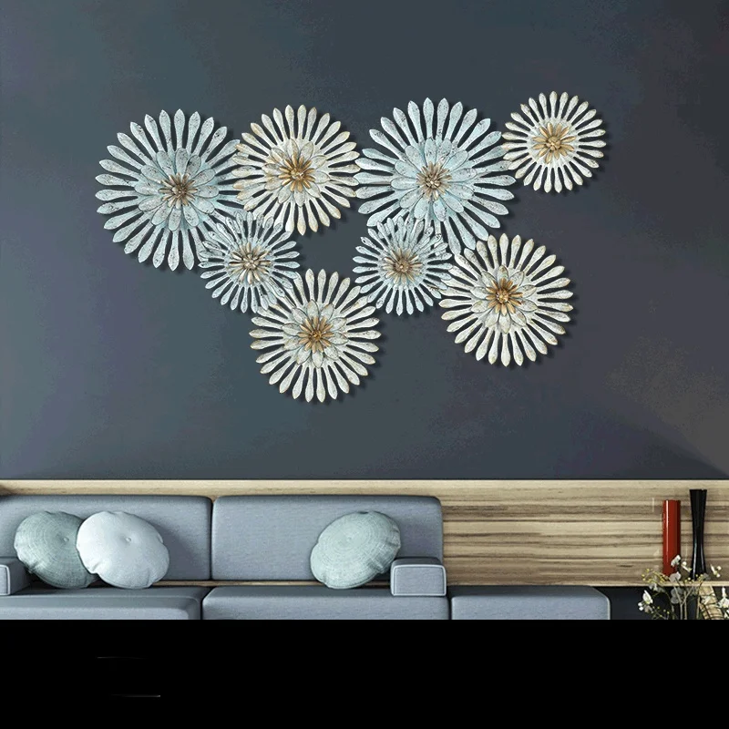 

Декорации для стен в стиле ретро в форме цветка из кованого железа