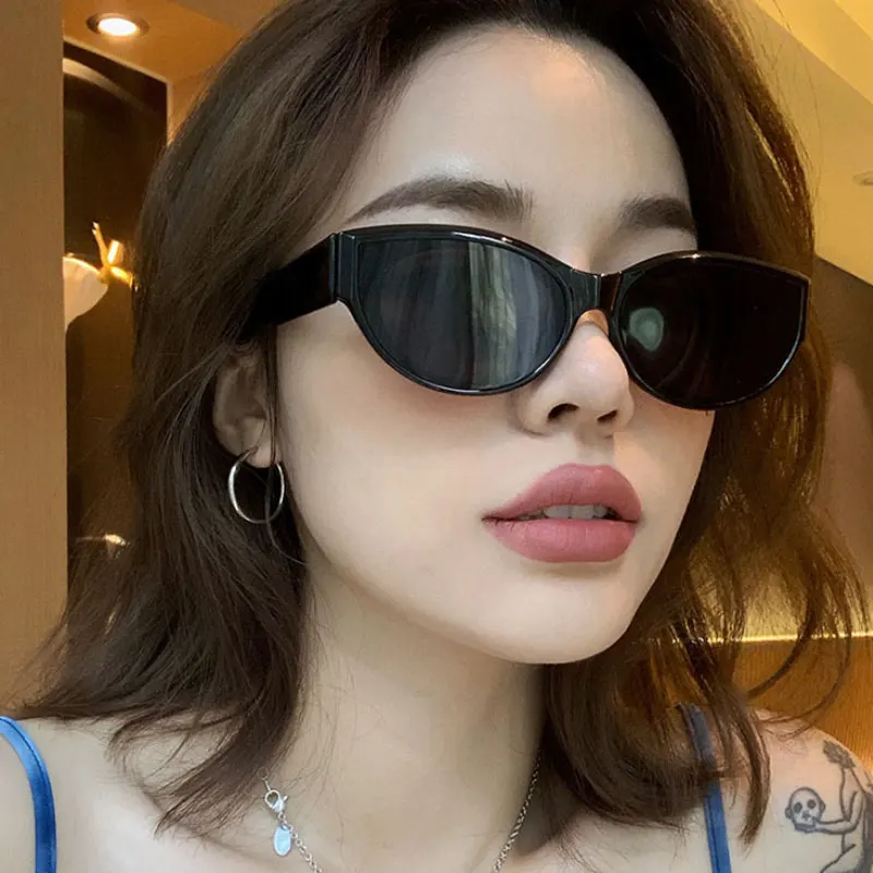 

Очки солнцезащитные женские Овальные, винтажные модные брендовые маленькие солнечные очки в оправе, брендовые дизайнерские, для путешествий