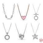 Женская цепочка из серебра 100% пробы, с кулоном