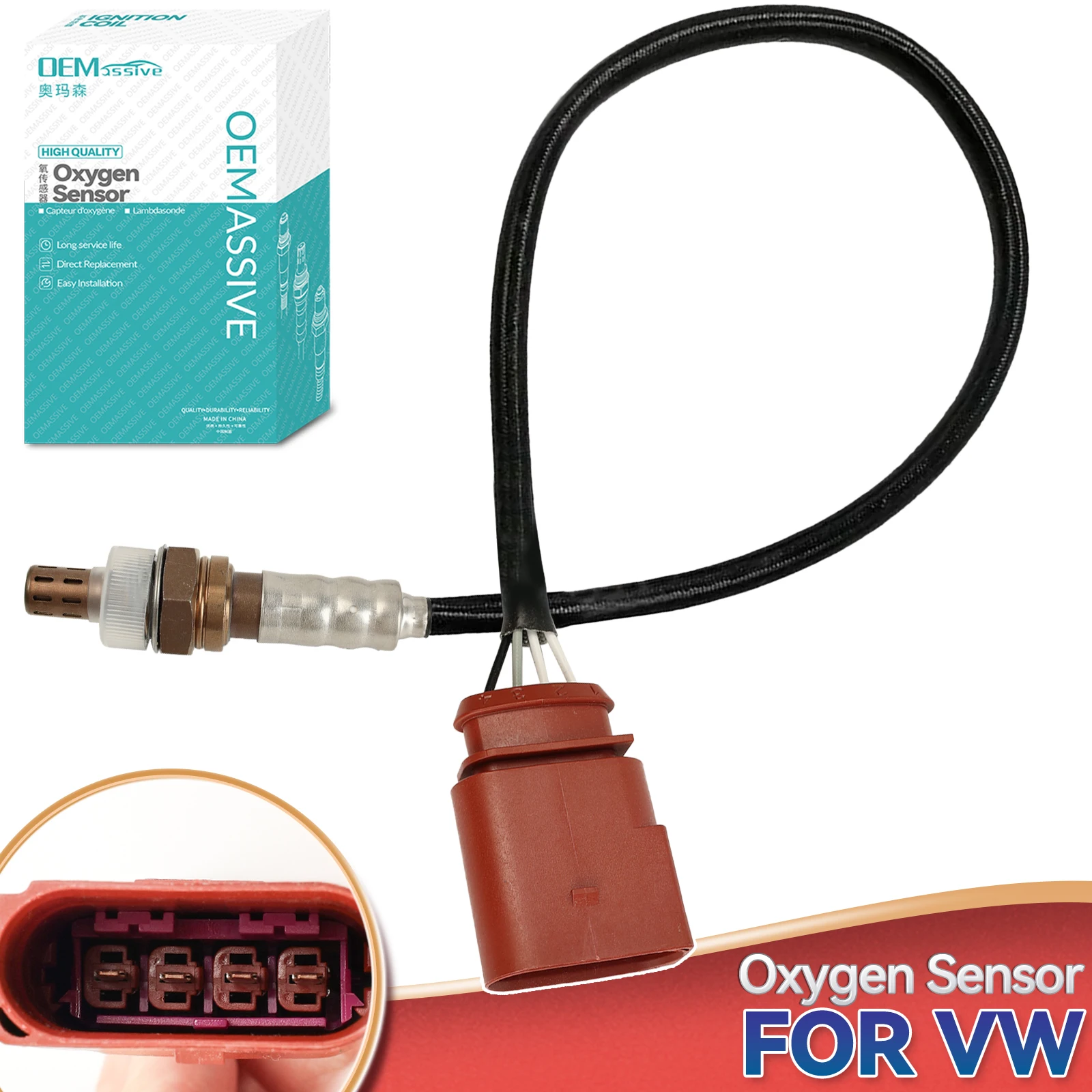 

Датчик кислорода Лямбда-зонд Датчик кислорода для Volkswagen/VW Golf Polo Skoda Fabia Seat Altea Cordoba Ibiza 036906262D 036906262F