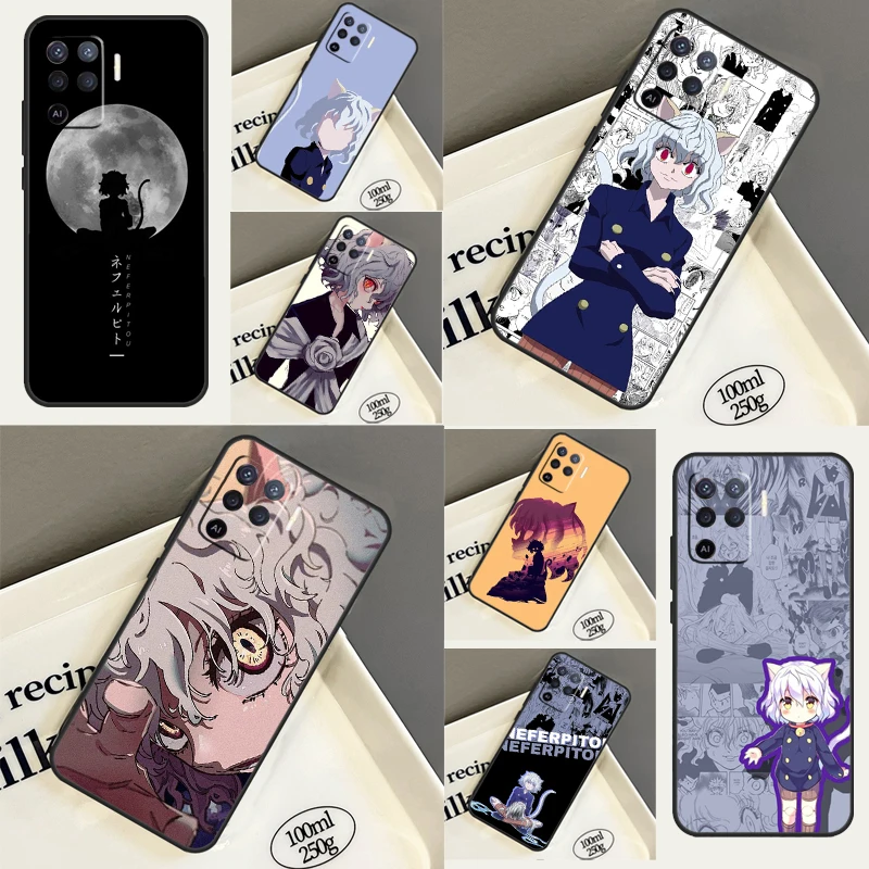 Чехол Neferpitou Hunter x Hunter чехол для OPPO A54 A74 A94 A15 A16 A17 A57 A77 A52 A72 A91 A96 A76 A5 A9 A31 A53 A57s