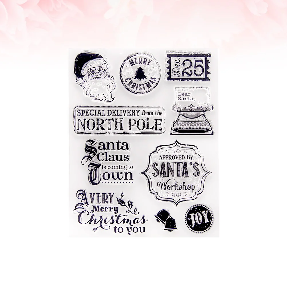 

Stamps Clear Scrapbooking Christmas Rubber Transparent Customcard Making Craft Cling Stamp Sets Supplies