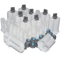 10pcs adhesives cartridge syringe dispenser 2 part empty 25ml 11 ab glue tube with 10pcs hand plunger and 20pcs sealing pistons