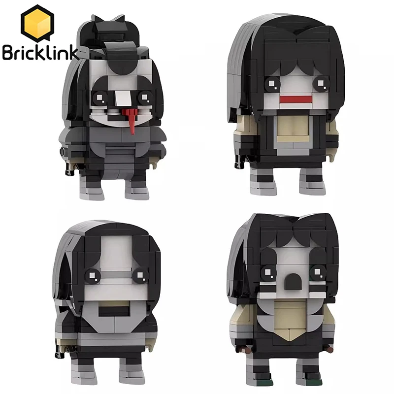 Bricklink MOC Ideas KISS Rock Band Фигурки Demon Starchild Spaceman Catman Brickheadz Наборы Building Blocks Детские