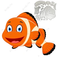 new metal cutting dies cute baby fish clownfish for scrapbooking papper cards album embossing blade punch stencils die cutter