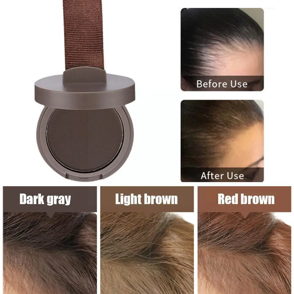 

3colors Hair Fluffy Powder Hairline Modified Repair Loss Concealer Trimming Makeup Hair Cover Beauty Shadow Hair Natural Po U1L5