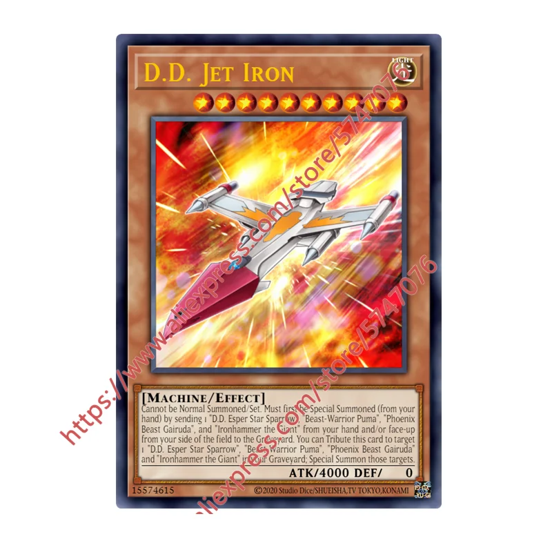 

Yu Gi Oh D.D. Jet Iron SR Japanese English DIY Toys Hobbies Collectibles Game Collection Anime Cards
