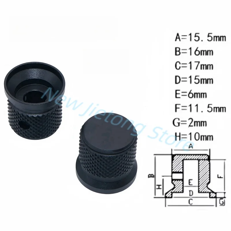 1 шт. 17x16 мм потенциометр из алюминиевого сплава крышка управления громкость