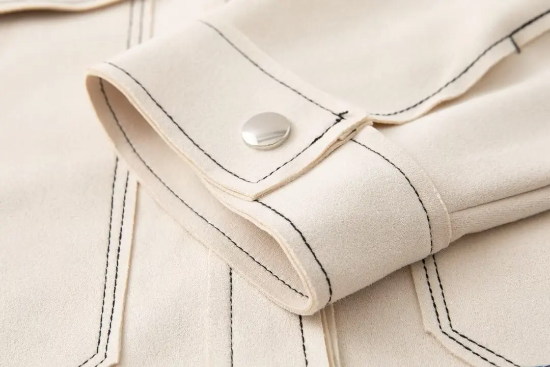 Оригинальная осенне-зимняя новая замшевая куртка RZRAoriginal с отложным воротником и