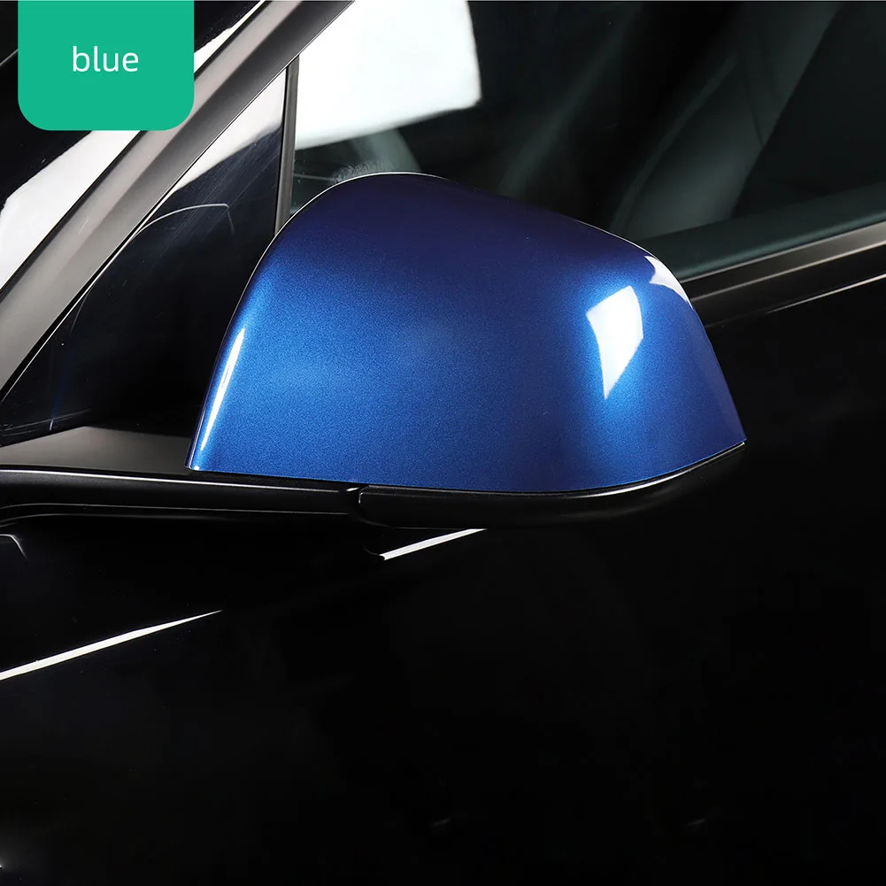 

2pcs Replacement Car Rearview Mirror Decor Cover Cap Side Wing Mirror Protective Trim Shell Car Accessories for Tesla Model Y
