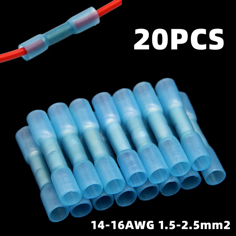 

20 шт., обжимные соединители для термоусадки