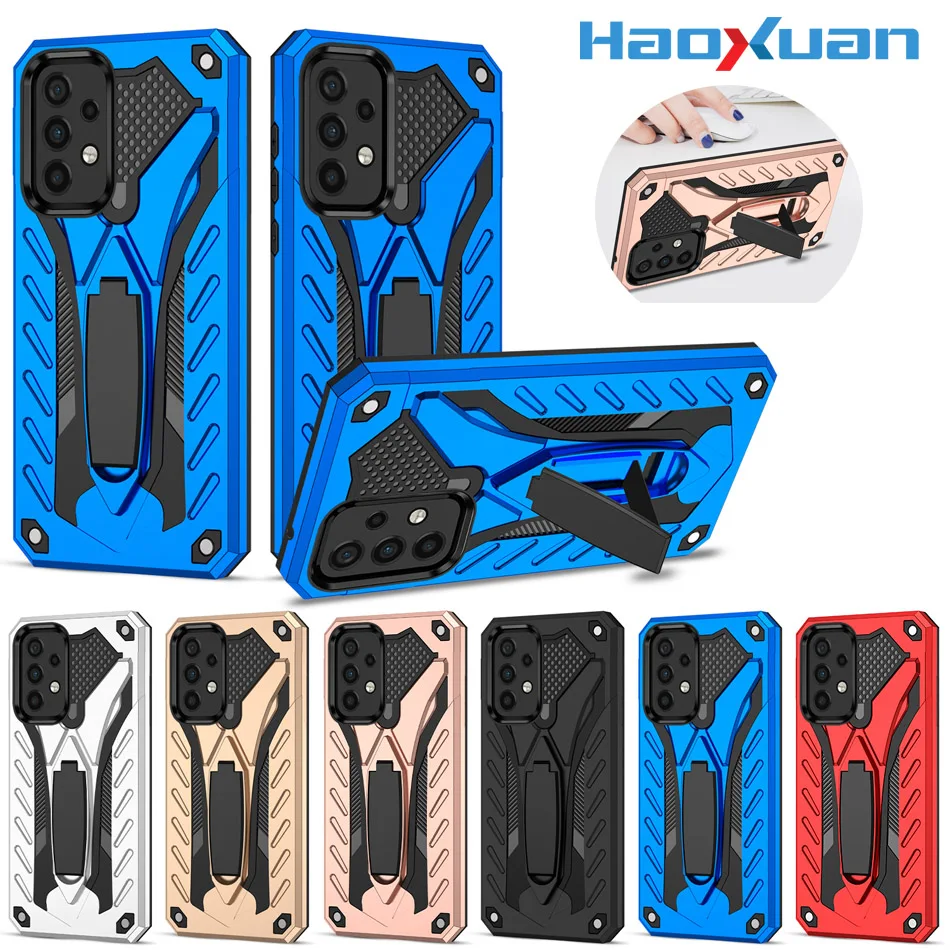 

Kickstand Phone Case For Samsung A12 A32 A52S A72 A02S A02 Anti-Fall Protective Cover For Galaxy A22 A42 A13 A03S A33 A53 A73