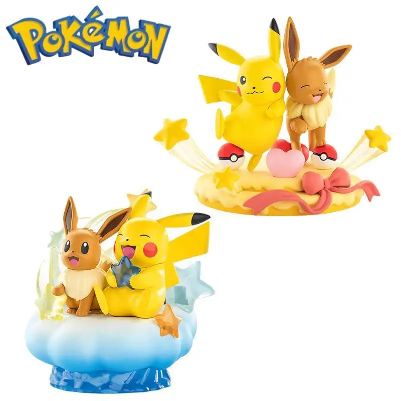 

Genuine Pokemon Handmade Pikachui Cloth Trendy Toy Figurines, Elf Toys, Peripheral Decorations Anime Figures Toys Dolls Models