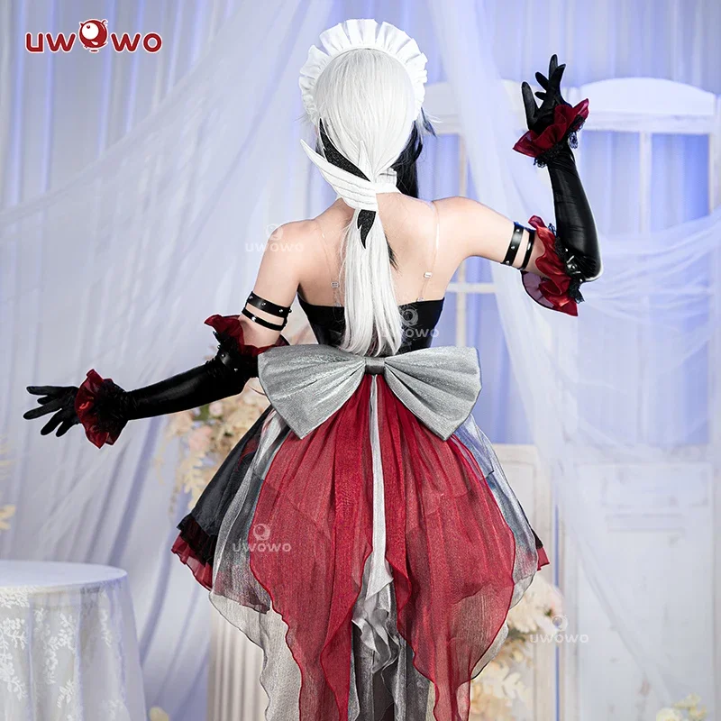 UWOWO Genshin Impact &quotThe Knave" Платье горничной Arlecchino Косплей Костюм