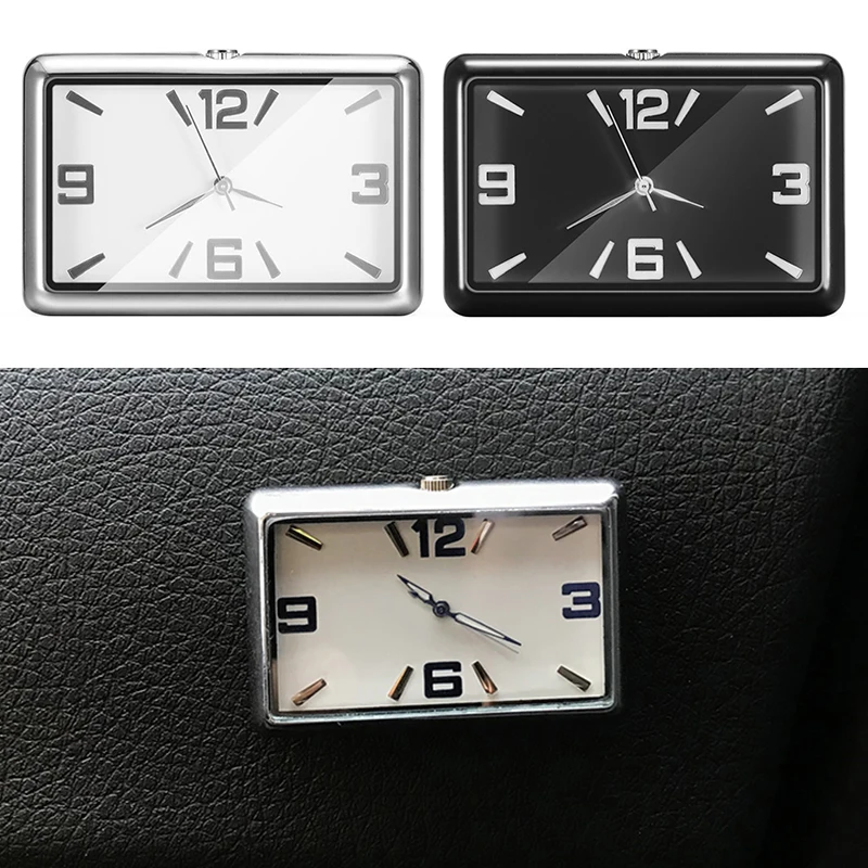 

Auto Quartz Watch Automobiles Interior Stick-On Clock High Grade Auto Vehicle Dashboard Time Display Clock In Car Accessories