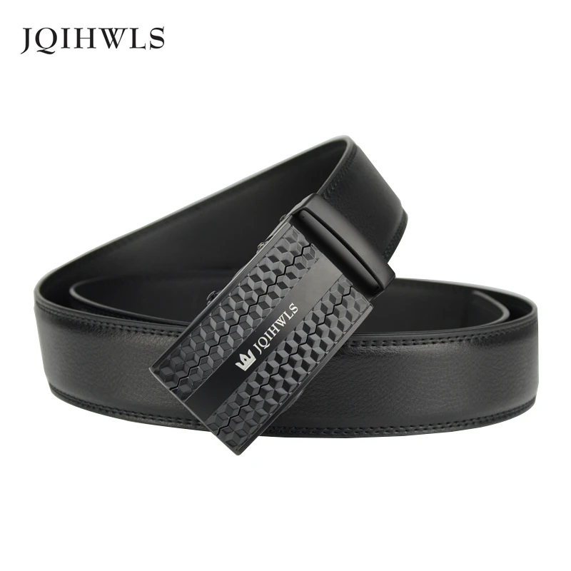 Ремень мужской из натуральной кожи деловой винтажный пояс с автоматической