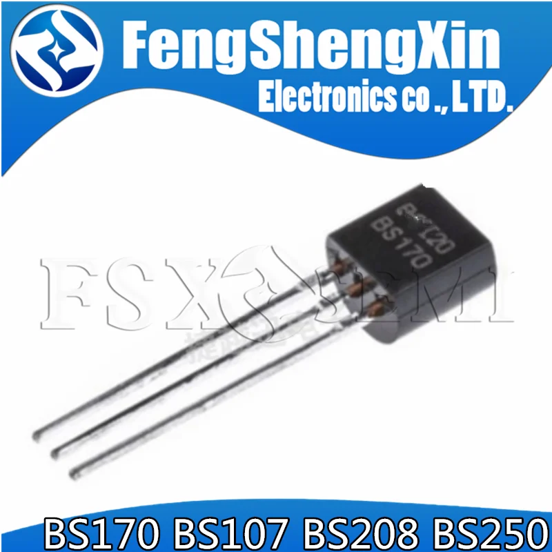 

10PCS BS170 TO-92 TO92 BS107 BS107A BS250 BS208 triode transistor MOSFET