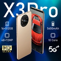 New X3Pro Global Edition Smartphone 5 8 inch 16GB 512GB 48 72MP Cellular Unlocked 5600mAh Dual SIM Android cellular phone