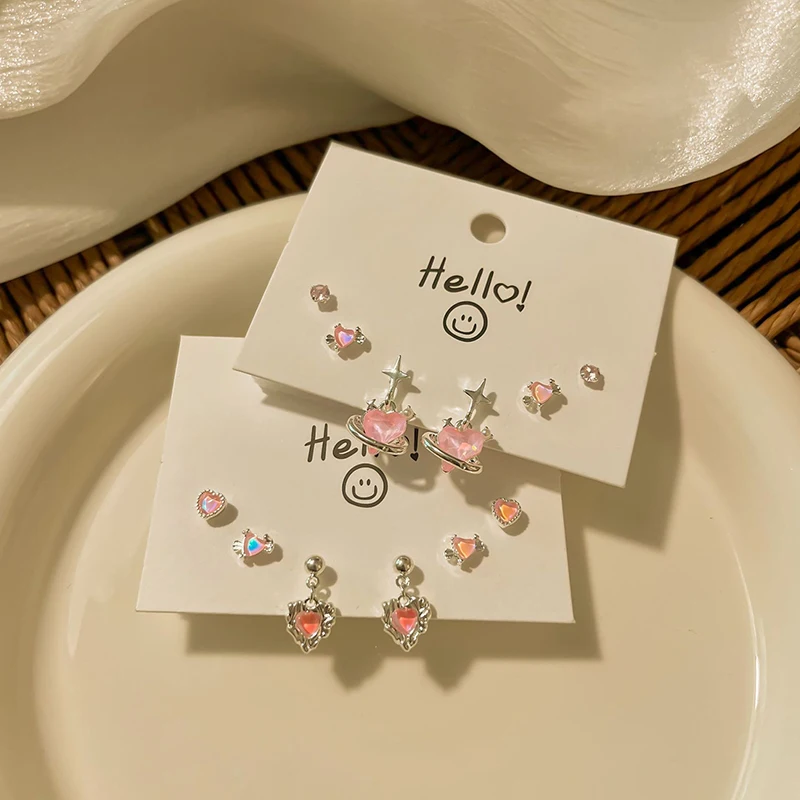 6 шт./комплект женские серьги-гвоздики