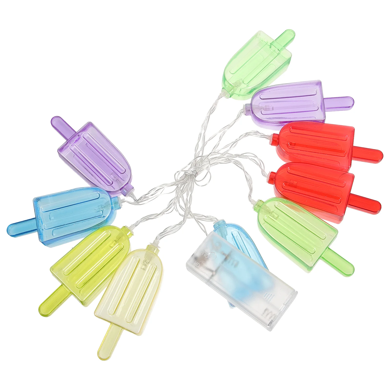 

Outdoor Decorative Lights Ice Cream String The Summer Operated Plastic Room