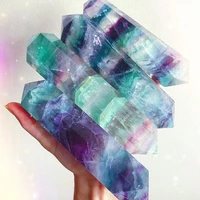 natural rainbow fluorite crystal points tower 4 15cm healing meditation stone crystals wand obelisk column witchcraft supplies