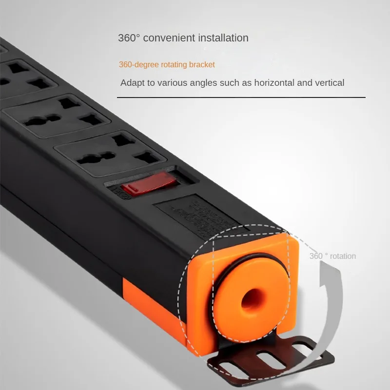 Розетки питания PDU для шкафа 220 В 13 а 3/4/5/6/7/8 розеток защита от перегрузки 2500 Вт